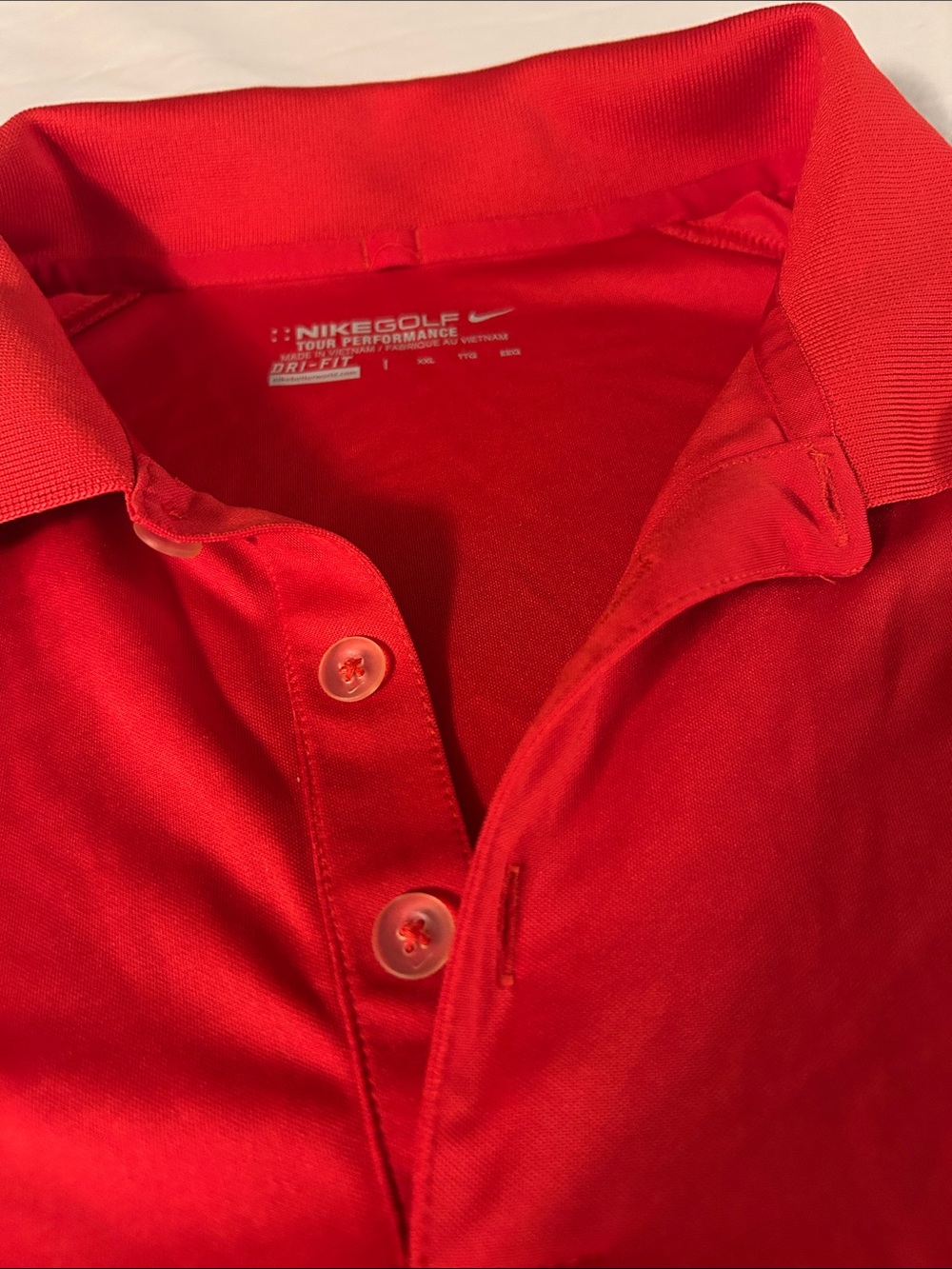 Nike Red Short-Sleeve Performance Polo